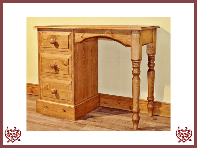 EDWARDIAN SINGLE PEDESTAL DRESSING TABLE | Paul Martyn Furniture UK