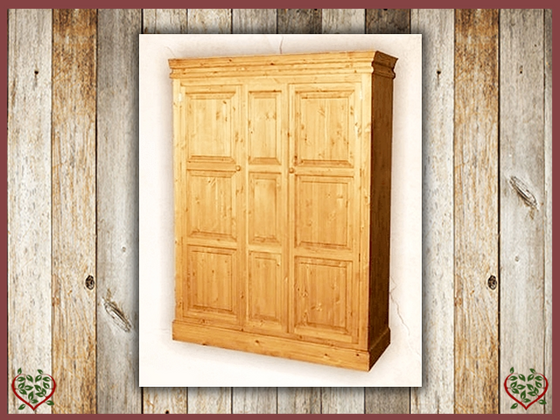 EDWARDIAN TRIPLE PINE WARDROBE | Paul Martyn Furniture UK