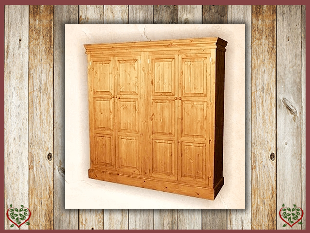 EDWARDIAN QUAD PINE WARDROBE | Paul Martyn Furniture UK