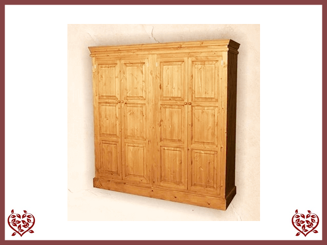 EDWARDIAN QUAD PINE WARDROBE | Paul Martyn Furniture UK