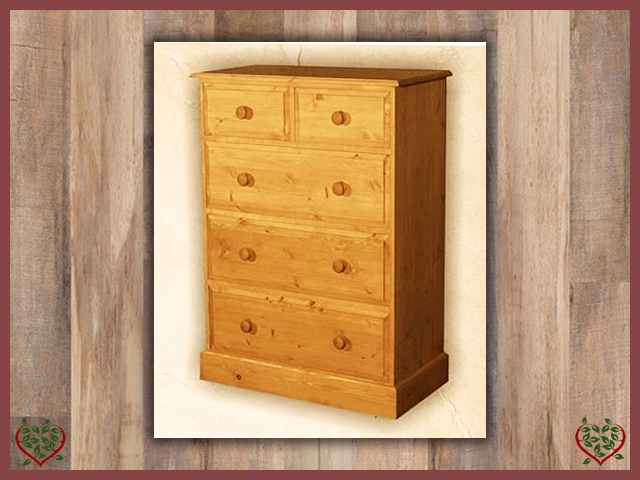 EDWARDIAN 2 OVER THREE CHEST | Paul Martyn Furniture UK