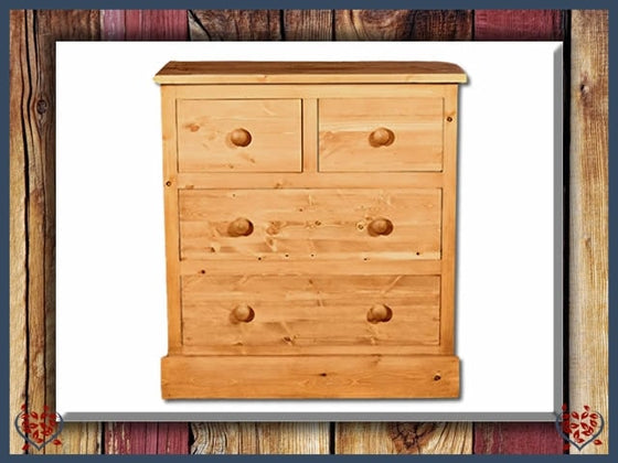 SHAKER PINE 2 OVER 2 CHEST | Paul Martyn Furniture UK