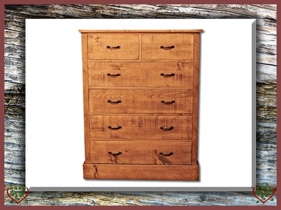 RUSTIQUE 2 OVER 4 CHEST OF DRAWERS | Paul Martyn Furniture UK