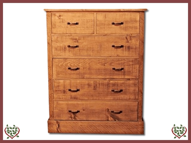 RUSTIQUE 2 OVER 4 CHEST OF DRAWERS | Paul Martyn Furniture UK