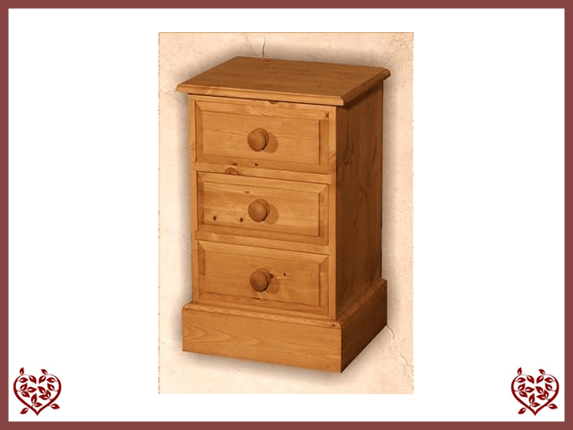 EDWARDIAN 3 DRAWER BEDSIDE CHEST | Paul Martyn Furniture UK