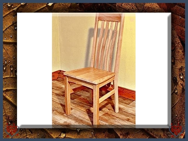 HARRINGTON OAK DINING CHAIR (SOLID SEAT)