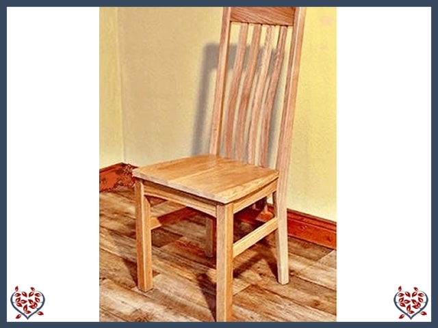 HARRINGTON OAK DINING CHAIR (SOLID SEAT)