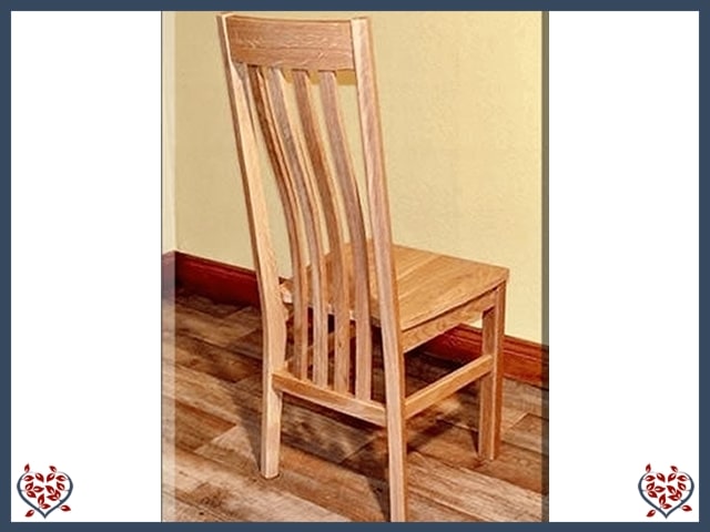 HARRINGTON OAK DINING CHAIR (SOLID SEAT)