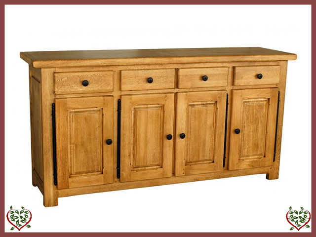 COUNTRY OAK SIDEBOARD 4 DOOR /4 DRAWER | Paul Martyn Furniture UK