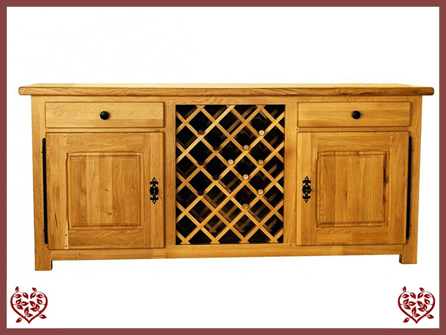 COUNTRY OAK SIDEBOARD/WINE RACK | Paul Martyn Furniture UK