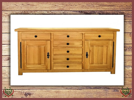 COUNTRY OAK SIDEBOARD 2 DOORS /7 DRAWERS | Paul Martyn Furniture UK