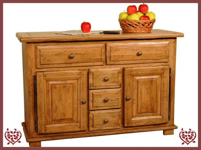 HERITAGE OAK SIDEBOARD – 2 DOORS/5 DRAWERS | Paul Martyn Furniture UK