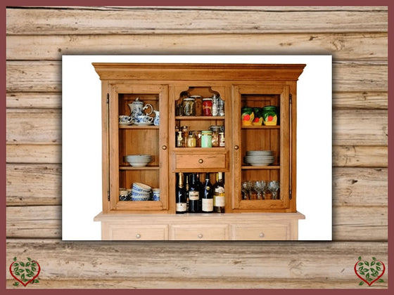 HERITAGE OAK CABINET TOP ONLY – 2 DOORS/1 DRAWER | Paul Martyn Furniture UK