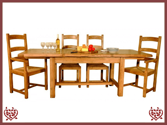 HERITAGE OAK EXTENDABLE DINING TABLE | Paul Martyn Furniture UK