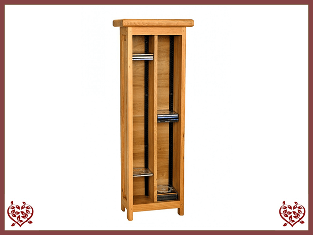 COUNTRY OAK CD TOWER | Paul Martyn Furniture UK