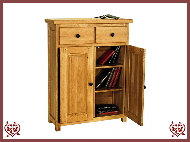 COUNTRY OAK LOW CUPBOARD | Paul Martyn Furniture UK