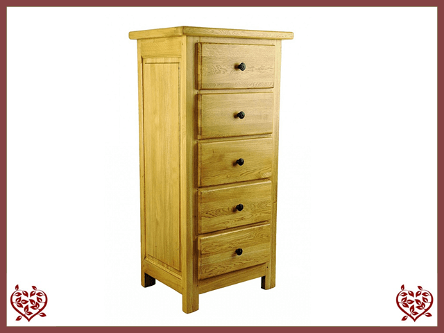 COUNTRY OAK 5 DRAWER CHEST | Paul Martyn Furniture UK