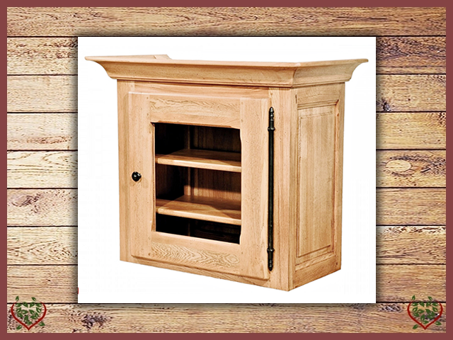 COUNTRY OAK CABINET TOP (GLAZED) | Paul Martyn Furniture UK