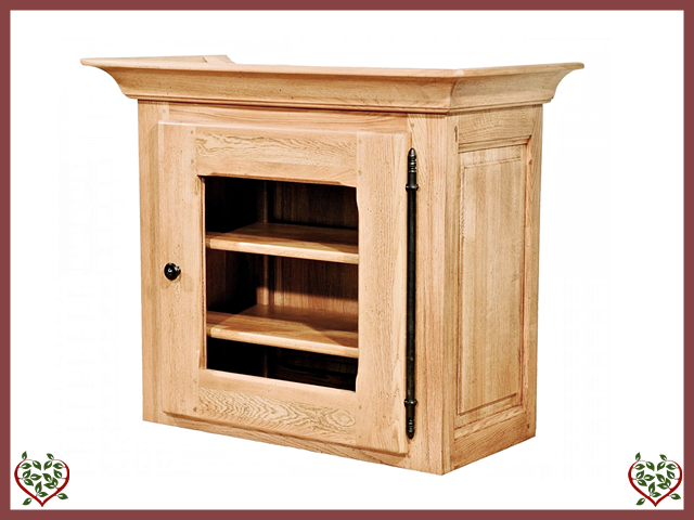 COUNTRY OAK CABINET TOP (GLAZED) | Paul Martyn Furniture UK