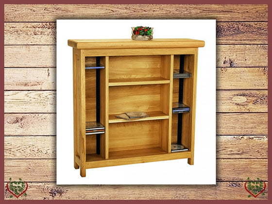 COUNTRY OAK CD & DVD STORAGE CABINET | Paul Martyn Furniture UK