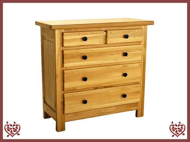 COUNTRY OAK 4 DRAWER CHEST | Paul Martyn Furniture UK