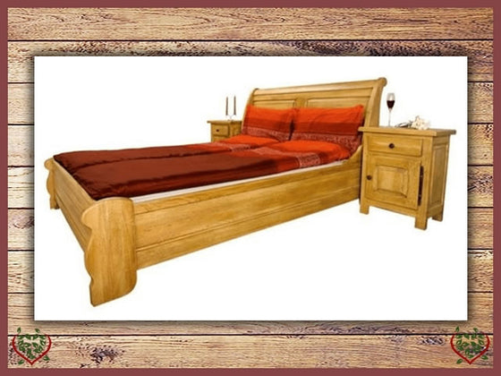 COUNTRY OAK KING SIZE BED (LOW FOOTBOARD) | Paul Martyn Furniture UK
