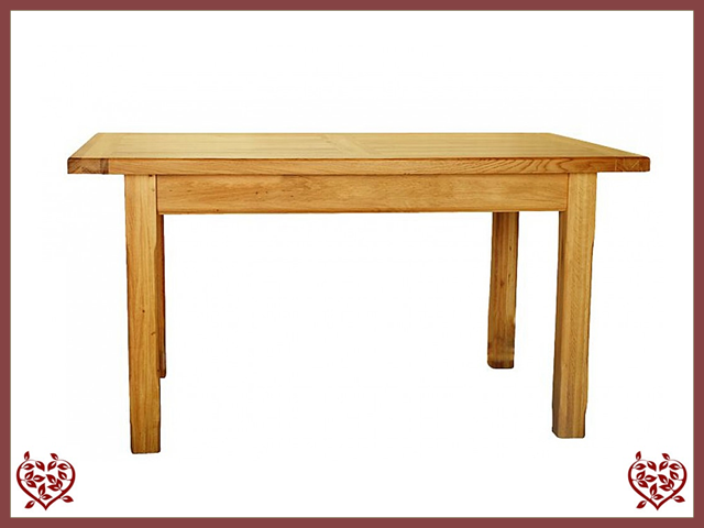 COUNTRY OAK 1.5 FIXED TOP DINING TABLE | Paul Martyn Furniture UK