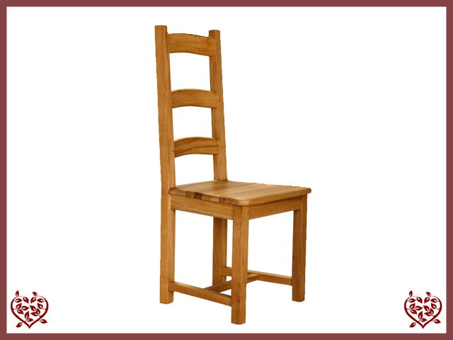 COUNTRY OAK SLAT DINING CHAIR | Paul Martyn Furniture UK