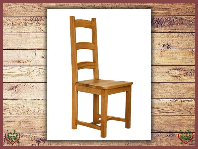 COUNTRY OAK SLAT DINING CHAIR | Paul Martyn Furniture UK