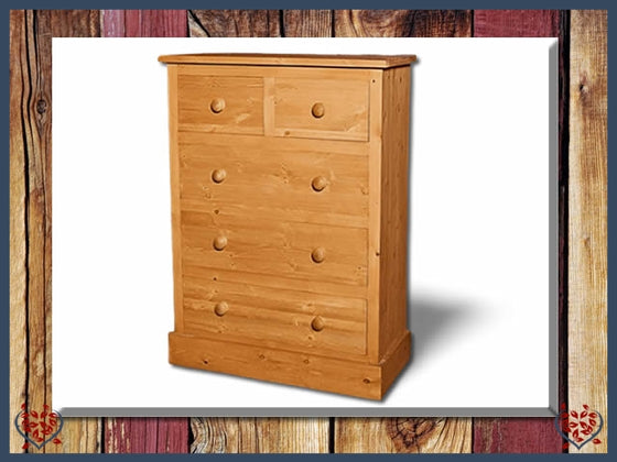 SHAKER PINE 2 OVER 3 CHEST | Paul Martyn Furniture UK