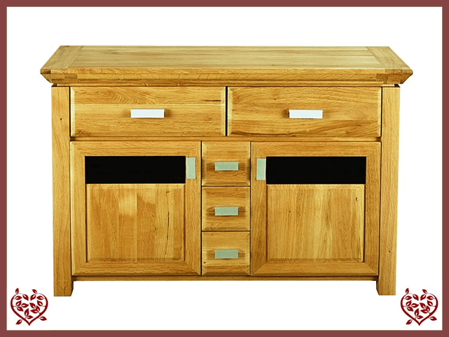 TEMPLE OAK SIDEBOARD,2 DOOR/5 DRAWERS | Paul Martyn Furniture UK