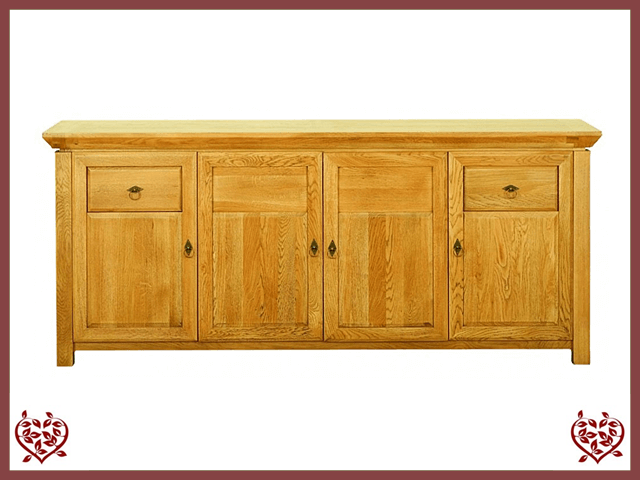 TEMPLE OAK SIDEBOARD, 4 DOORS AND 2 DRAWERS | Paul Martyn Furniture UK