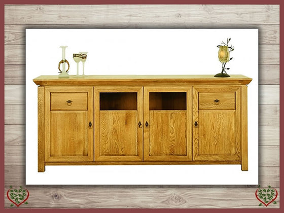 TEMPLE OAK SIDEBOARD, 4 DOORS/2 DRAWERS | Paul Martyn Furniture UK