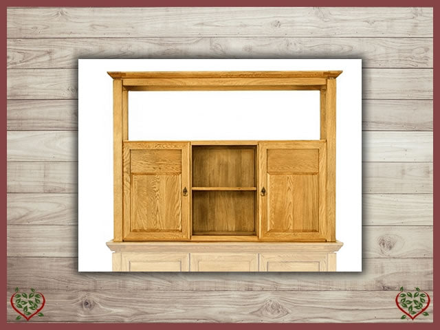 CABINET TOP ONLY / 2 WOODEN DOORS ~ TEMPLE COLLECTION - Paul Martyn Furniture