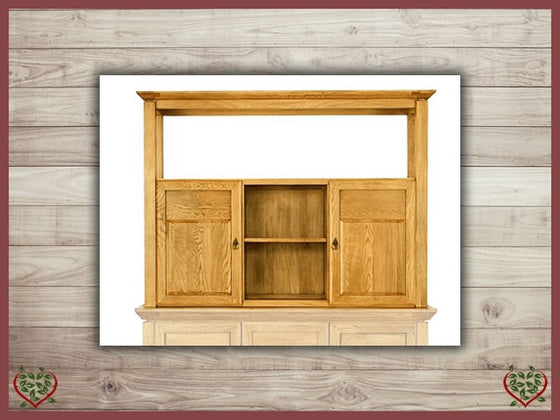 CABINET TOP ONLY / 2 WOODEN DOORS ~ TEMPLE COLLECTION - Paul Martyn Furniture