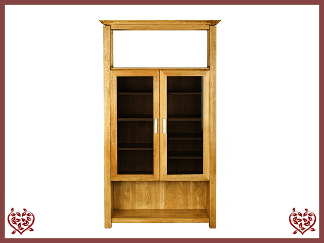 DISPLAY CABINET / 2 DOORS ~ TEMPLE COLLECTION - Paul Martyn Furniture