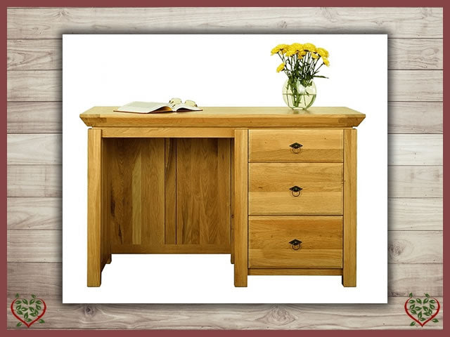 DESK / 3 DRAWERS ~ TEMPLE COLLECTION - Paul Martyn Furniture