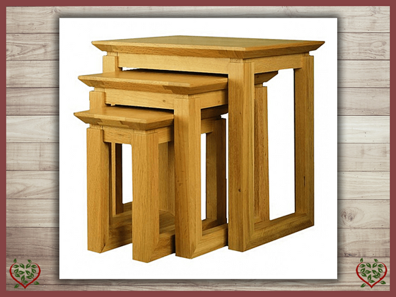 NEST OF TABLES ~ TEMPLE COLLECTION - Paul Martyn Furniture