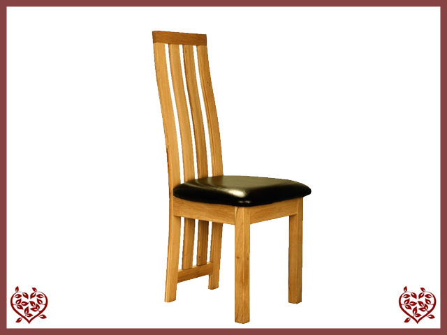 DINING CHAIR / LEATHER SEAT ~ TEMPLE COLLECTION - Paul Martyn Furniture