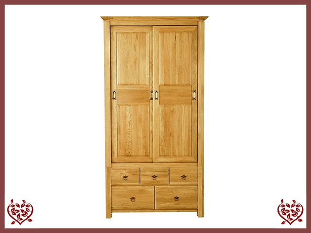 WARDROBE / SLIDING DOORS / 5 DRAWERS ~ TEMPLE COLLECTION ~ Paul Martyn Furniture