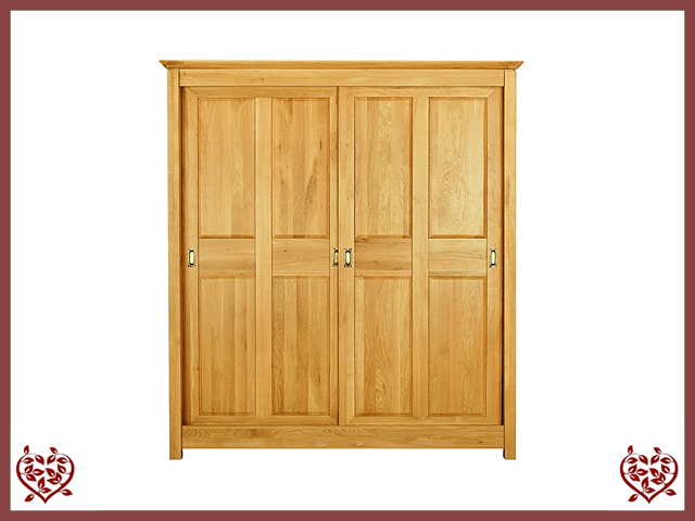 TEMPLE OAK WARDROBE, SLIDING DOORS | Paul Martyn Furniture UK