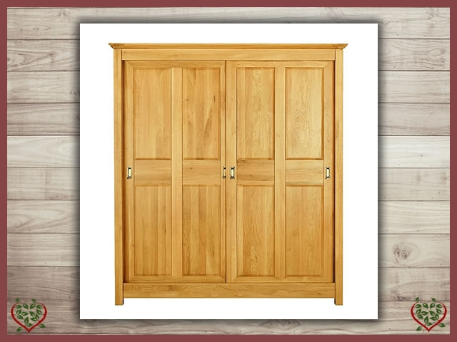 TEMPLE OAK WARDROBE, SLIDING DOORS | Paul Martyn Furniture UK