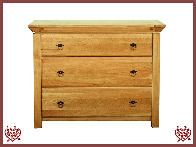 3 DRAWER CHEST ~ TEMPLE COLLECTION - Paul Martyn Furniture