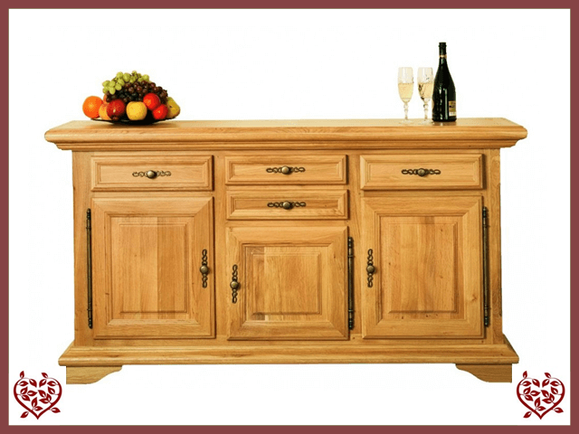 COURTIER OAK SIDEBOARD, 3 DOORS/4 DRAWERS | Paul Martyn Furniture UK