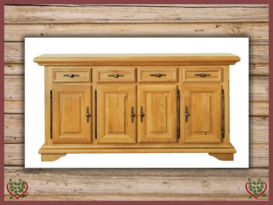 COURTIER OAK SIDEBOARD, 4 DOORS/4 DRAWERS | Paul Martyn Furniture UK