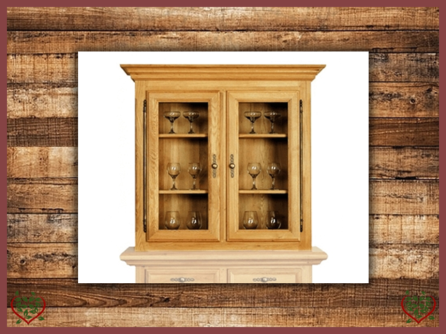 COURTIER OAK CABINET TOP ONLY – 2 DOORS | Paul Martyn Furniture UK