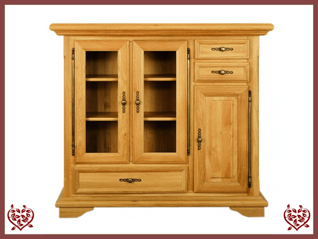 COURTIER OAK HIGHBOARD, 3 DOORS/3 DRAWERS | Paul Martyn Furniture UK