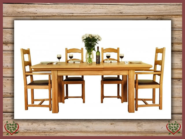 COURTIER OAK EXTENDING DINING TABLE | Paul Martyn Furniture UK