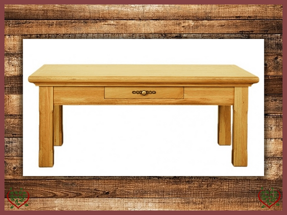 COURTIER OAK COFFEE TABLE/1DRAWER | Paul Martyn Furniture UK