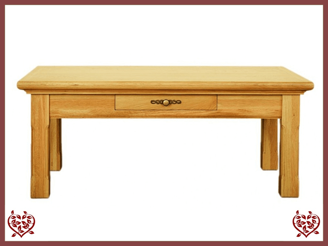 COURTIER OAK COFFEE TABLE/1DRAWER | Paul Martyn Furniture UK